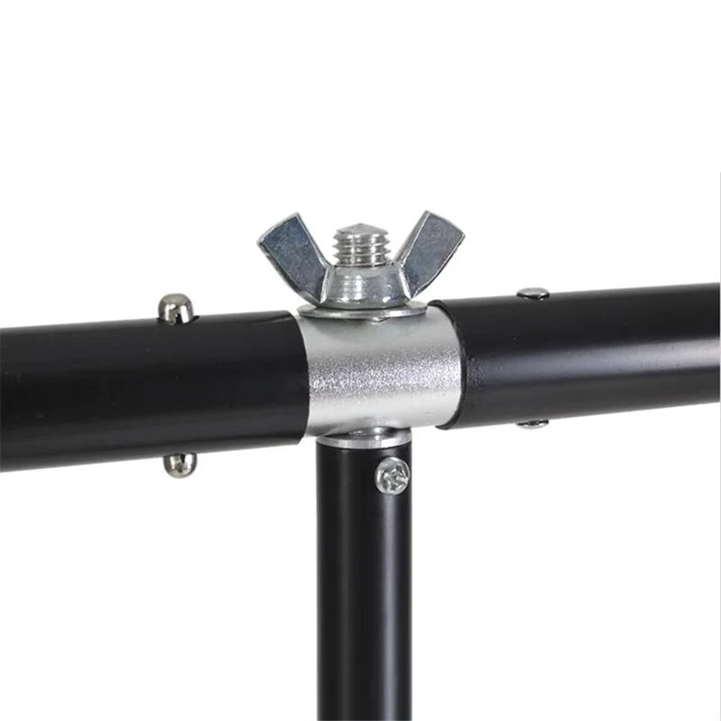 2x2m T-Shape Portable Background Backdrop Support Stand with 5 Clamps