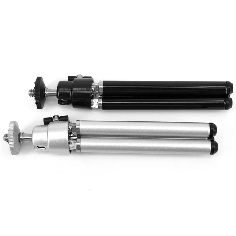 Aluminium Alloy Metal Head Camera Selfie Mini Trépied - le Noir