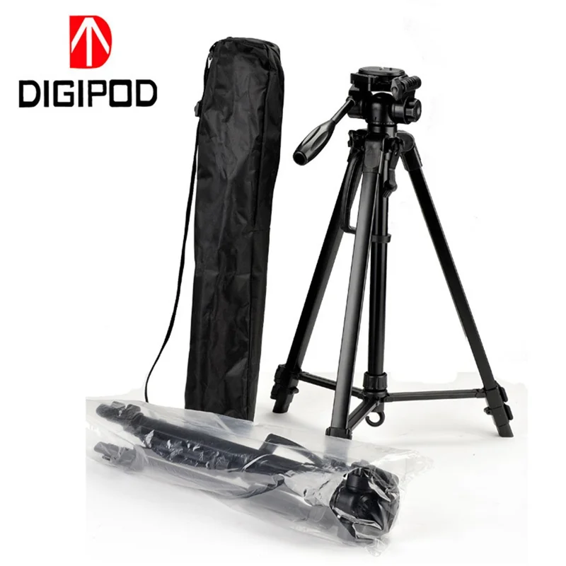 DIGIPOD TR452 53-Inch Extendable Aluminum Alloy Bracket DV Camera Holder Stand Tripod with Gimbal