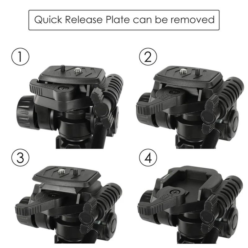 حامل ثلاثي WEIFENG 3520 من سبائك الألومنيوم مع رأس كروي ولوحة ثلاثية الاتجاهات للكاميرات كانون ونيكون وسوني SLR (بأقصى حمل 3 كجم)