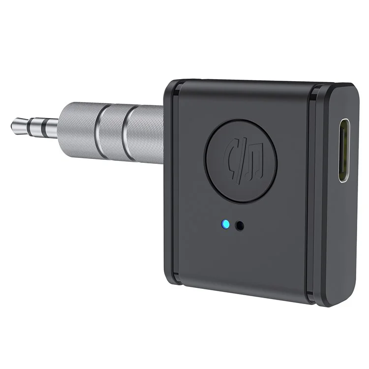 Adaptador de Áudio para Carro B1 3,5mm HiFi Sound Mãos-Livres Bluetooth 5.3 AUX Receiver