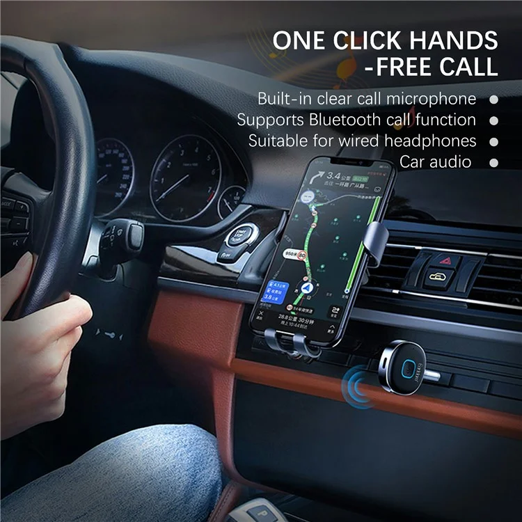 EARLDOM ET-BR03 Bluetooth 5.3 Drahtloser Empfänger 3,5 mm AUX Kfz-Audiosystem-Adapter