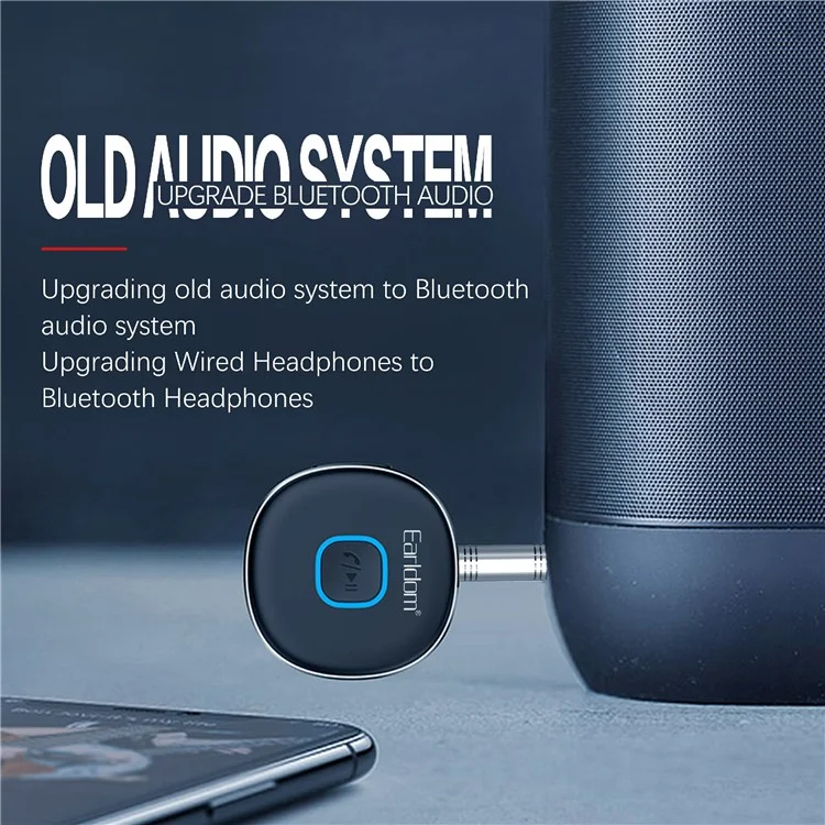 EARLDOM ET-BR03 Bluetooth 5.3 Drahtloser Empfänger 3,5 mm AUX Kfz-Audiosystem-Adapter