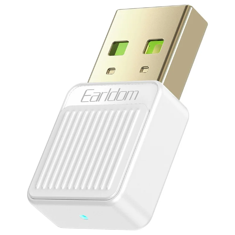 EARLDOM ET-BR09 USB Bluetooth-compatible Adapter Car Audio Speaker Wireless Audio Receiver - White