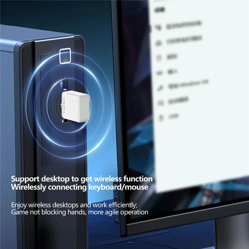 EARLDOM ET-BR09 USB Bluetooth-compatible Adapter Car Audio Speaker Wireless Audio Receiver - White