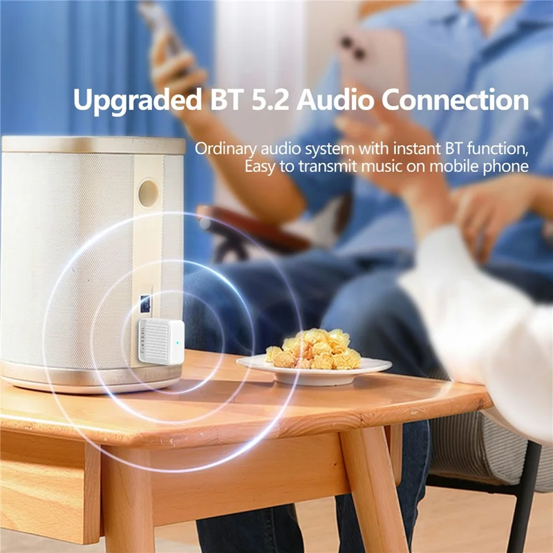 EARLDOM ET-BR09 USB Bluetooth-compatible Adapter Car Audio Speaker Wireless Audio Receiver - White