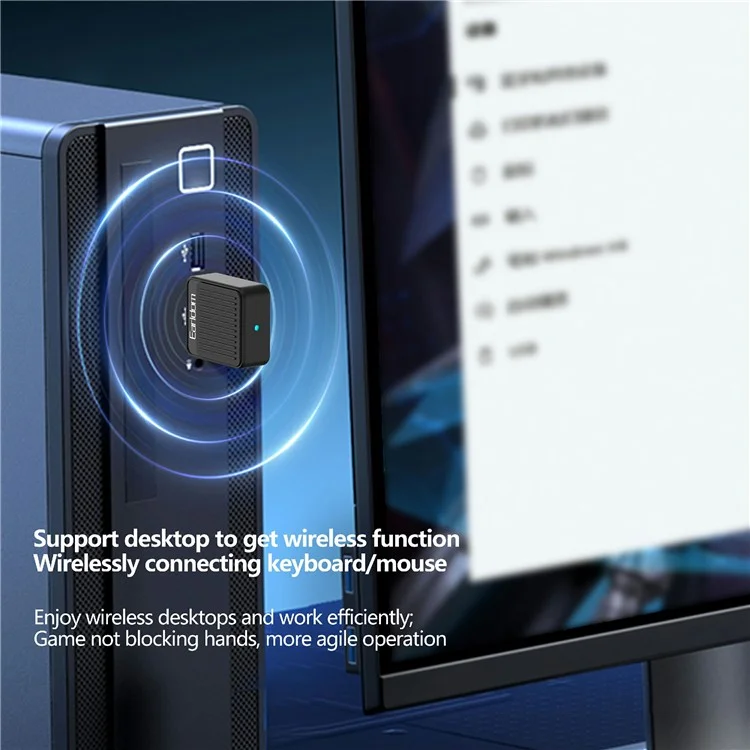 EARLDOM ET-BR09 USB Bluetooth-Adapter Autoradiolutsprecher Drahtloser Audioempfänger - Schwarz