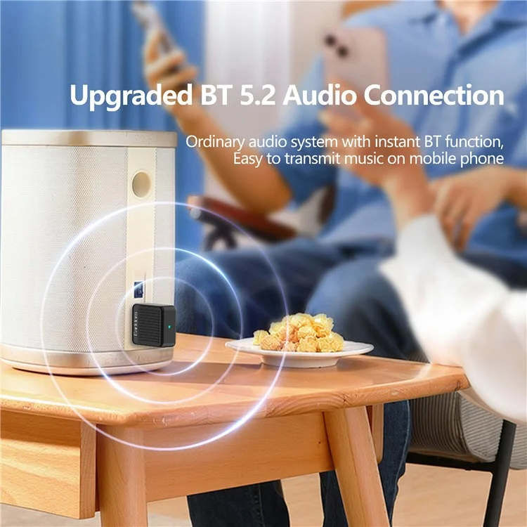 EARLDOM ET-BR09 USB Bluetooth-Adapter Autoradiolutsprecher Drahtloser Audioempfänger - Schwarz