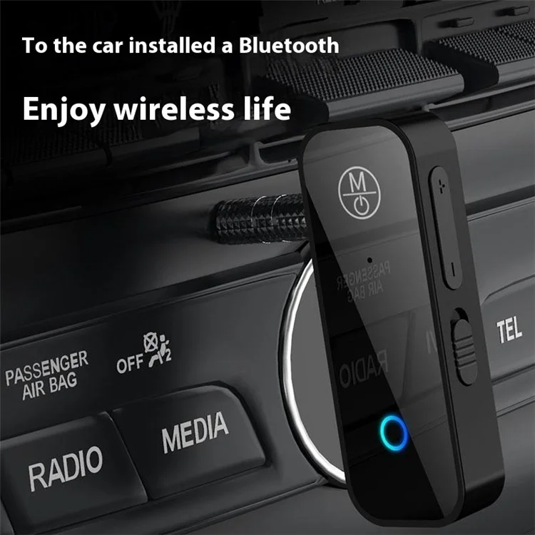 B28 Bluetooth 5.1 Sender-Empfänger 2-in-1 Audio-Adapter mit AUX-Anschluss