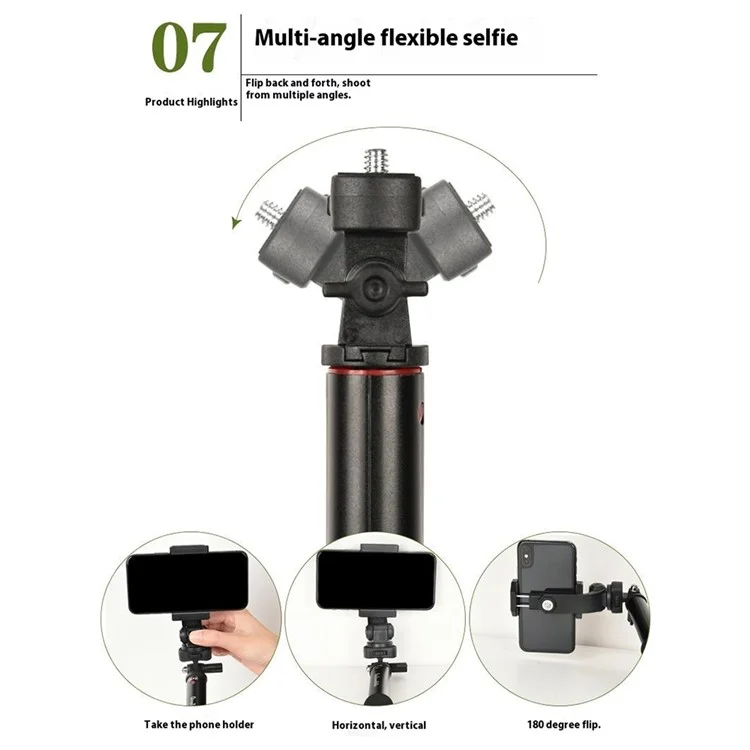 QZSD ZP002 127cm Téléphone Téléphone Aluminium Alliage Relable Roble Selhe Seltie Seltie