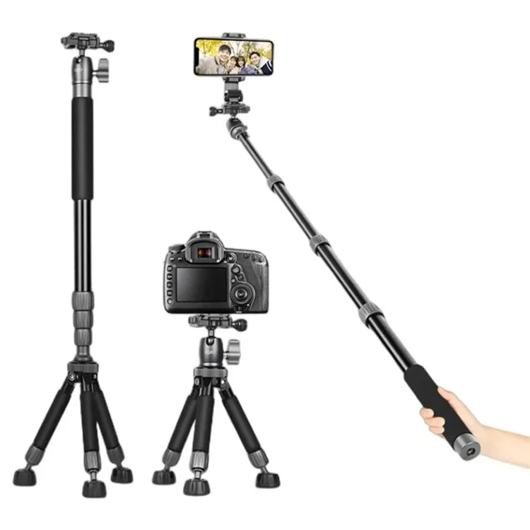 QZSD Q116 Télescopic Phone Camera Holder Selfie Stick Tripod Desktop Floor Floor Support de Streaming en Direct