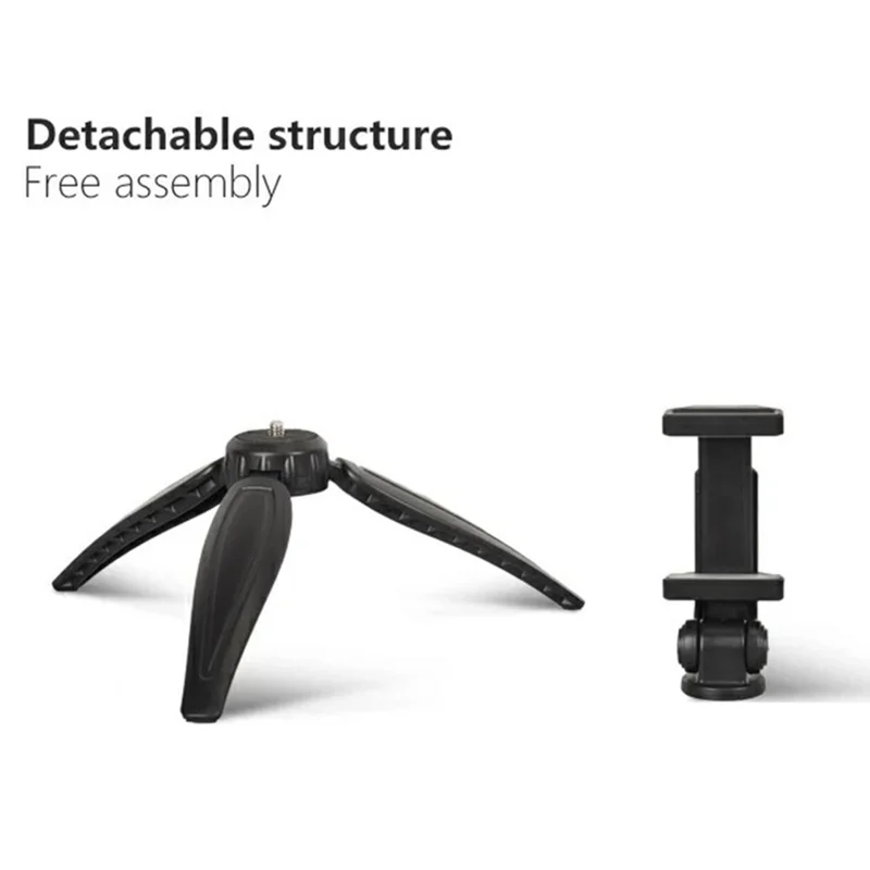 Q166i ABS Phone Holder Stand Selfie Live Streaming Desktop Tripod