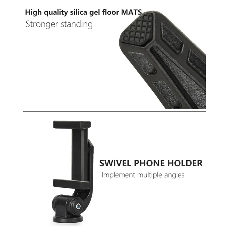Q166i ABS Phone Holder Stand Selfie Live Streaming Desktop Tripod