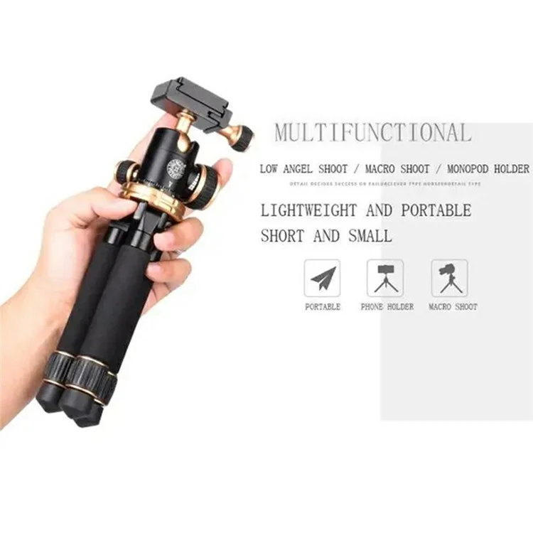 QZSD Q166Z Mini Allime D'allime Portable + Abs SLR Came Camere Stand Trépied