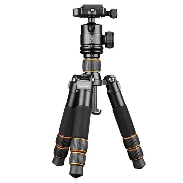 QZSD 8KG Max Load Carbon Fiber Mini Treppiede con Testa a Sfera Rotante a 360 Gradi per Fotocamere DSLR