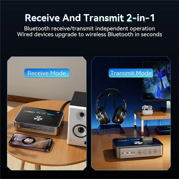 OMS-M13 Bluetooth 5.3 Transmisor Receptor Coaxial Óptico Adaptador Bluetooth