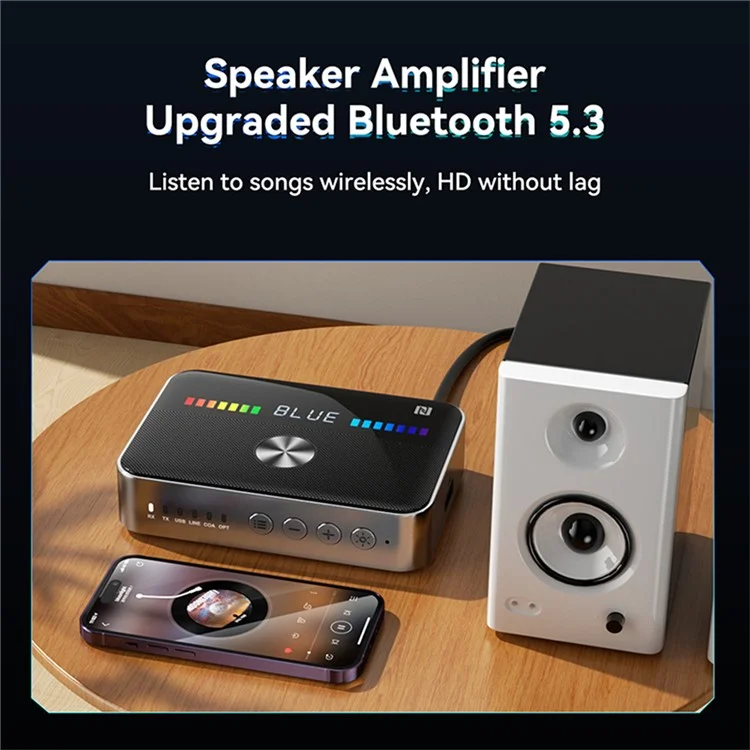 OMS-M13 Bluetooth 5.3 Transmisor Receptor Coaxial Óptico Adaptador Bluetooth