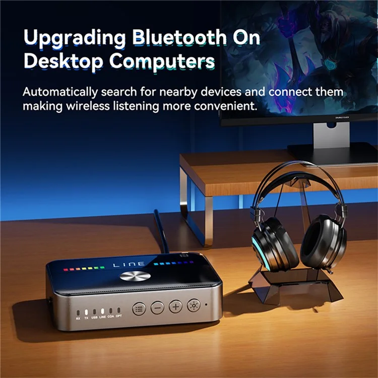 OMS-M13 Bluetooth 5.3 Transmisor Receptor Coaxial Óptico Adaptador Bluetooth