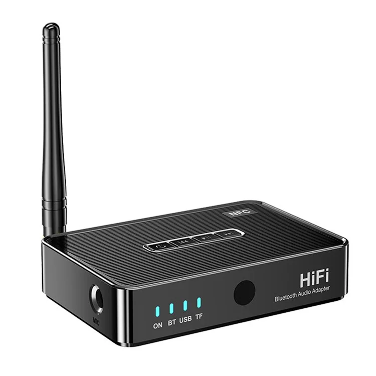 OMS-M3 Bluetooth-compatible Receiver Music Audio Palyer Adapter 6.5mm AUX Port Converter with Remote Control