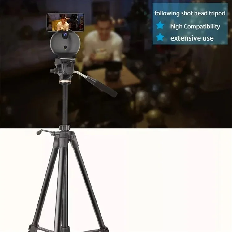 QZSD Q1750 174cm Porte-téléphone pour appareil photo reflex Support de caméra en alliage d'aluminium + ABS Trépied télescopique Live Streaming Photographie