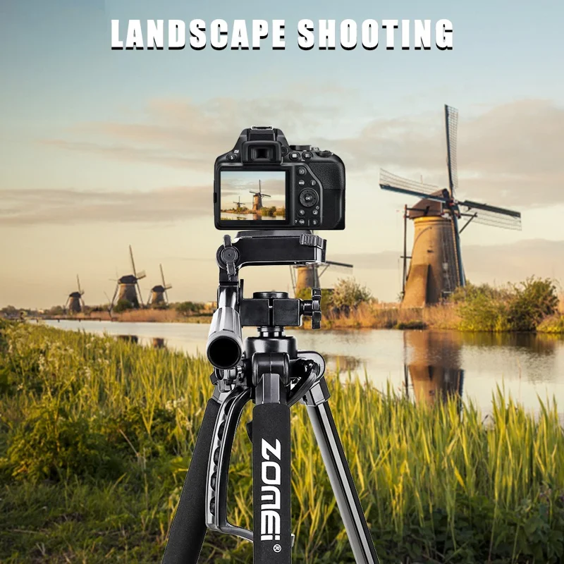 ZOMEI 1200 SLR Camera Telefoon Vloerstatief Uitschuifbaar Live Streamen Fotografie Statief