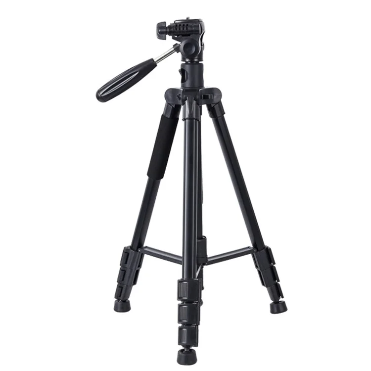 ZOMEI M1 Tripod Camera Bracket Center Axis Horizontal Mobile Phone Live Streaming Stand 4-Section Telescopic Stand, Black