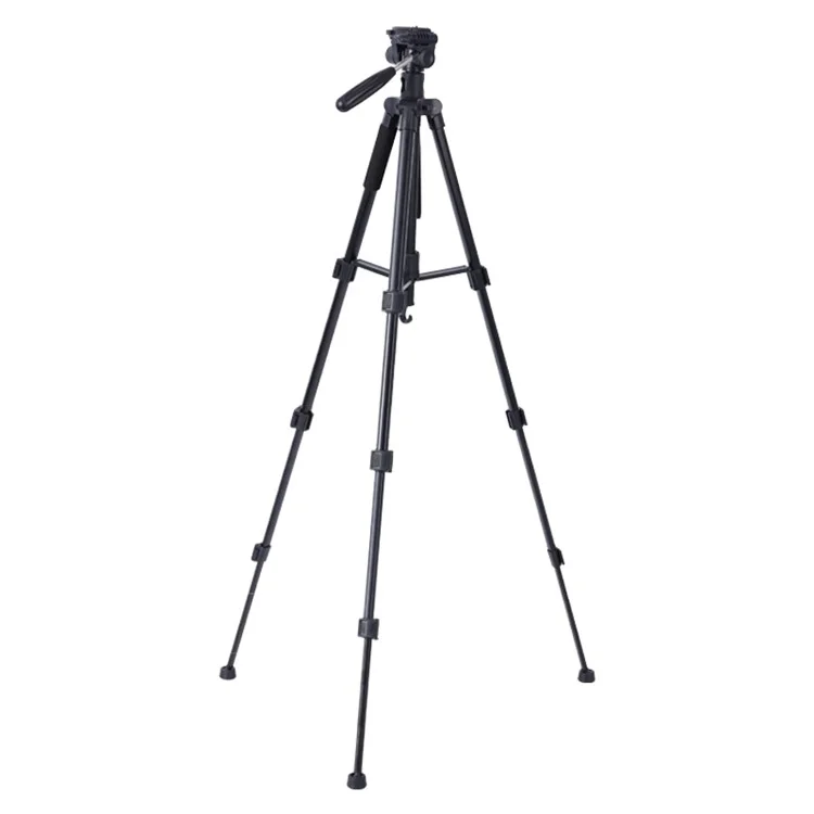 ZOMEI M1 Tripod Camera Bracket Center Axis Horizontal Mobile Phone Live Streaming Stand 4-Section Telescopic Stand, Black