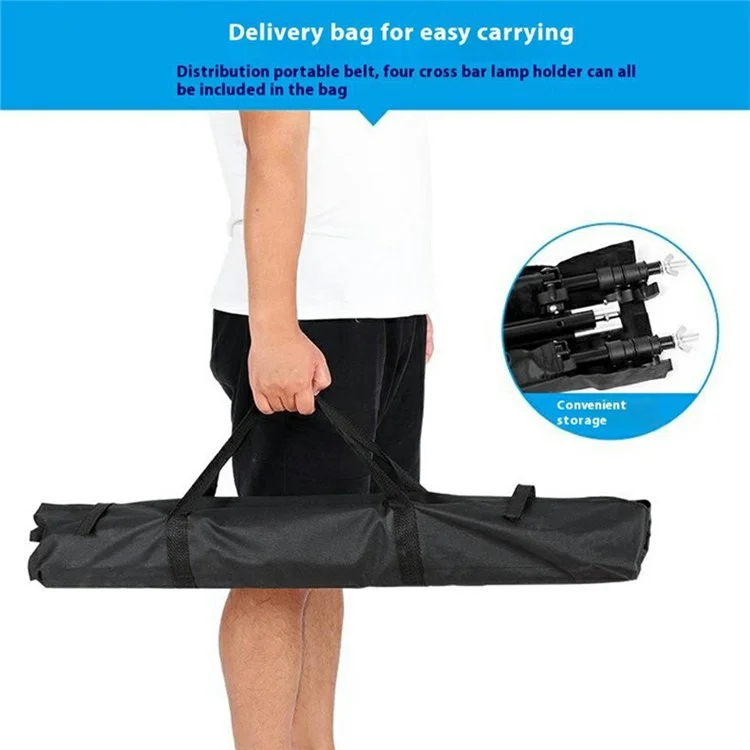 Suporte de pano de fundo para estúdio fotográfico de 2,6 x 3m, com tubo de metal e suporte para pano de fundo fotográfico