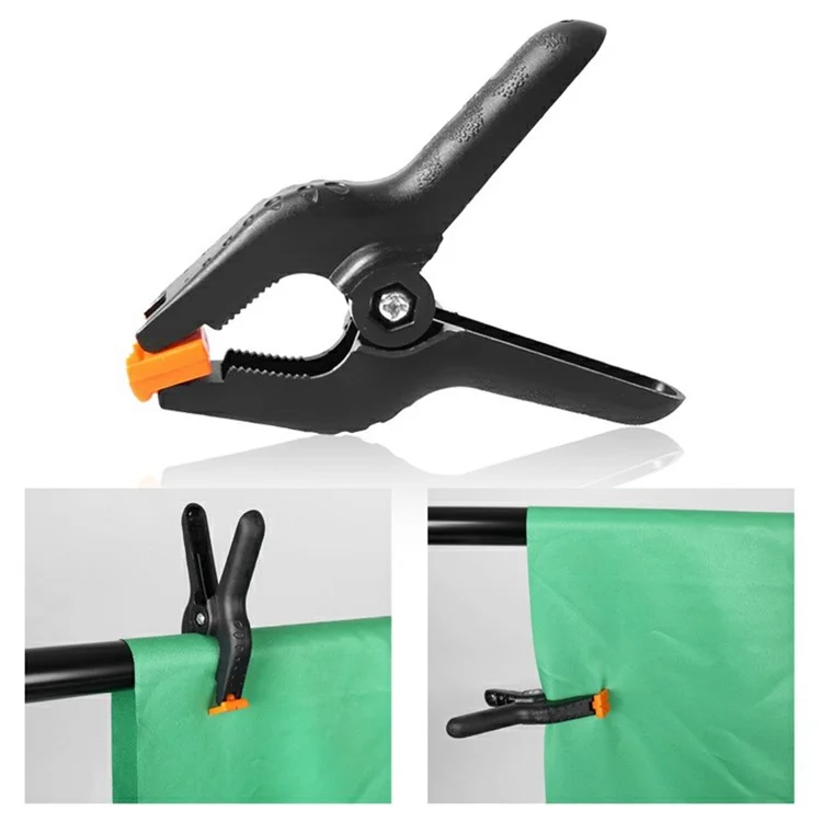 Suporte de pano de fundo para estúdio fotográfico de 2,6 x 3m, com tubo de metal e suporte para pano de fundo fotográfico