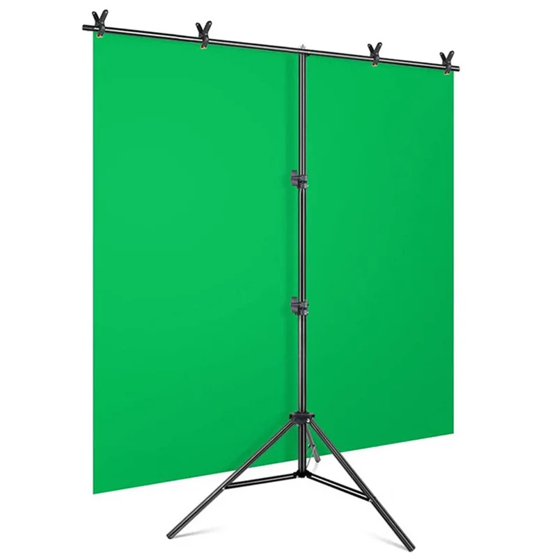 Kit de support de fond de type T de 2 x 1,5 m avec sac de sable carré pour studio de photographie / vidéographie