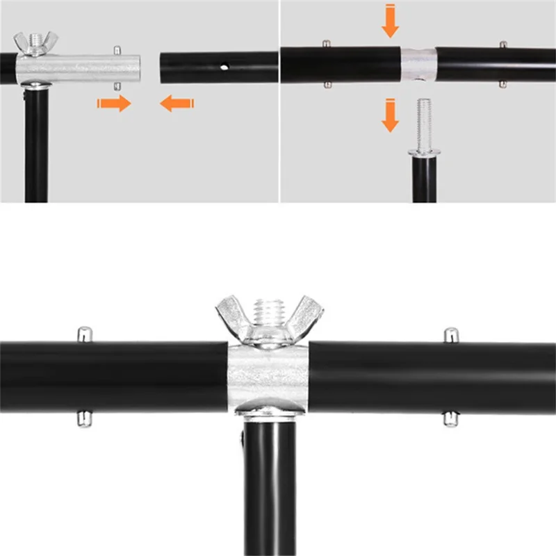 2.6 x 2m T-Type Stand Background Support Kit with Square Sandbag for Photography / Videography Studio