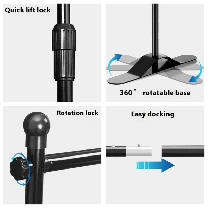 Draagbare Achtergrondstandaard 2,6 x 2,6 m Display Frame Posterstand Reclamebord Expositiepaneel