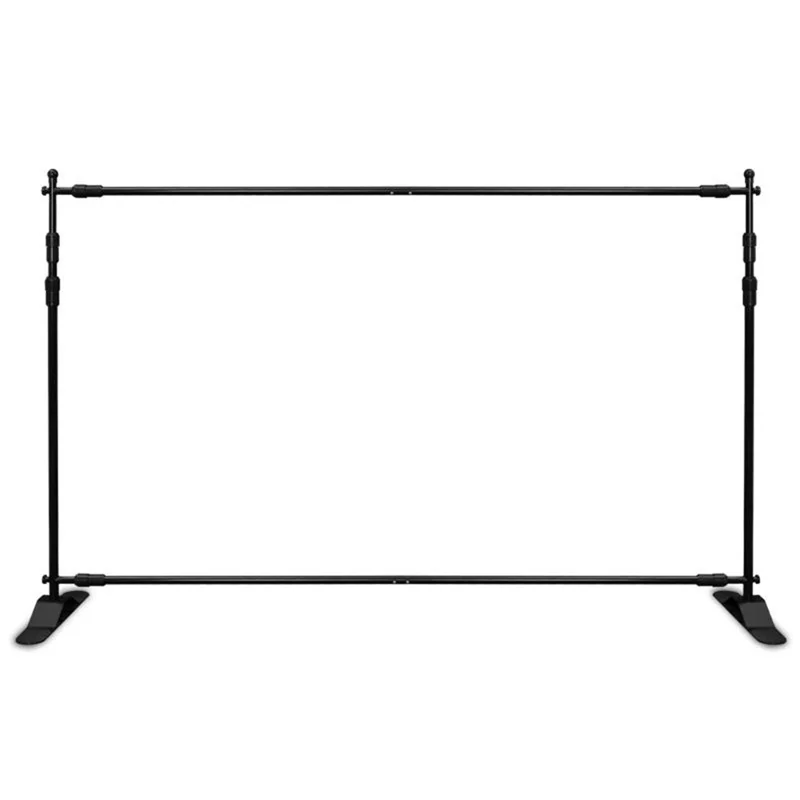 Portable Backdrop Stand 2.6 x 3.3m Display Frame Poster Stand Advertising Board Exhibition Panel