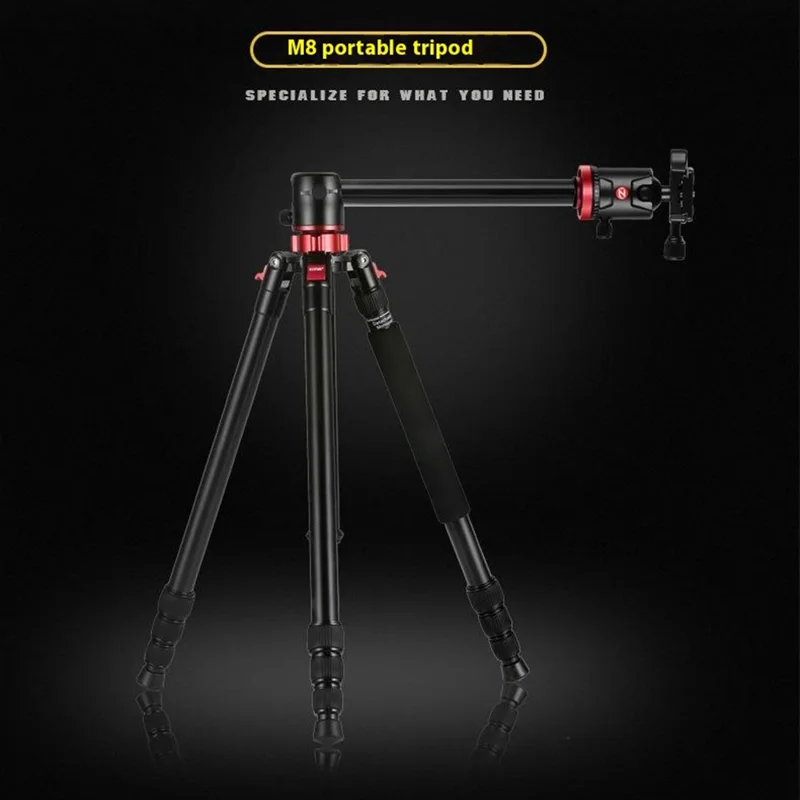 ZOMEI M8 Camera Tripod Magnesium Aluminum Alloy 4 Section DSLR Photography Support Stand