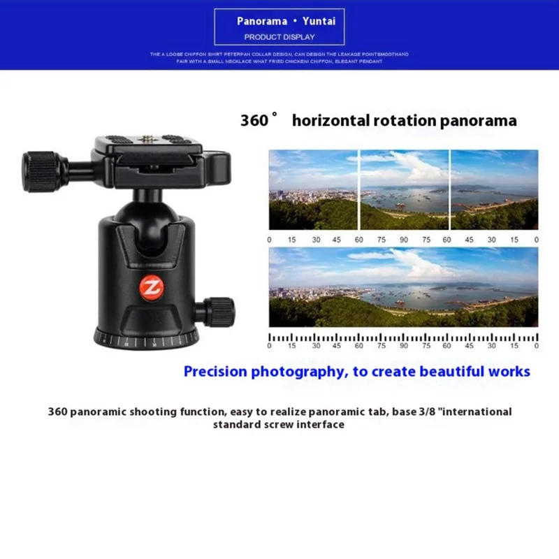 ZOMEI M8 Camera Tripod Magnesium Aluminum Alloy 4 Section DSLR Photography Support Stand