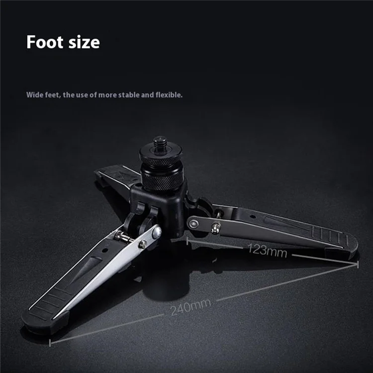 YUNTENG VCT-588 Extendable DSLR Camera Camcorder Hydraulic Fluid Gimbal Monopod with Support Foot