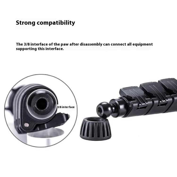 Yunteng VCT-558 Per Fotocamere Canon Nikon Sony, Monopiede Stabilizzatore Idraulico per Videocamere e Reflex