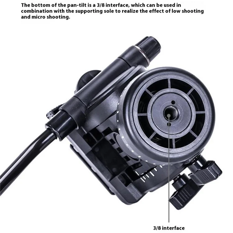 Yunteng VCT-558 Per Fotocamere Canon Nikon Sony, Monopiede Stabilizzatore Idraulico per Videocamere e Reflex