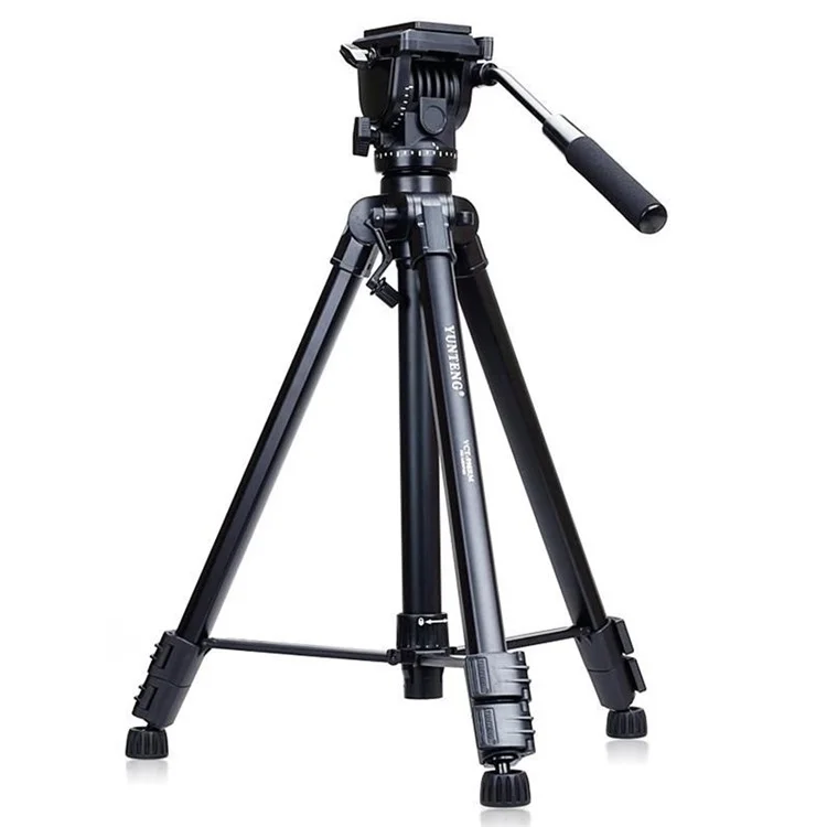 YUNTENG VCT-998RM Treppiede in alluminio per fotocamera DSLR Telecamera con testa panoramica con smorzamento idraulico