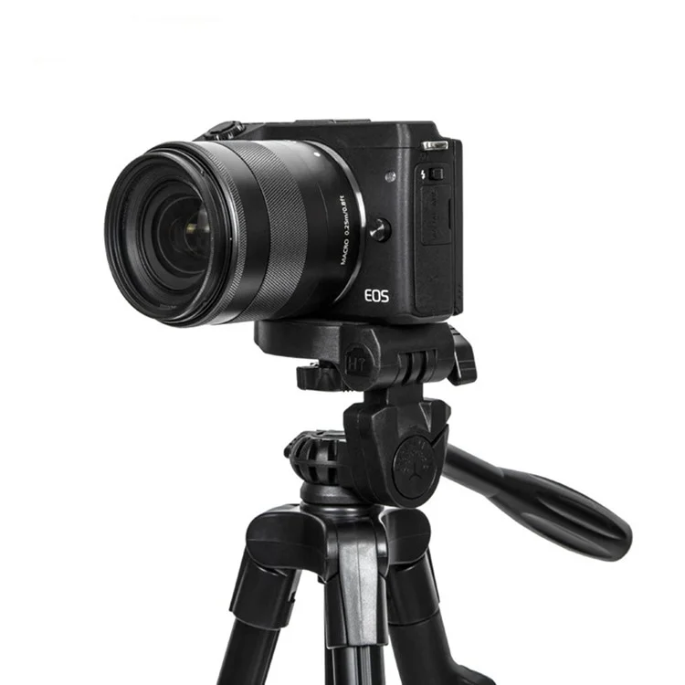 YUNTENG VCT-5208L Portable Tripod Selfie Stand Smartphone Holder with Bluetooth-Compatible Remote Control