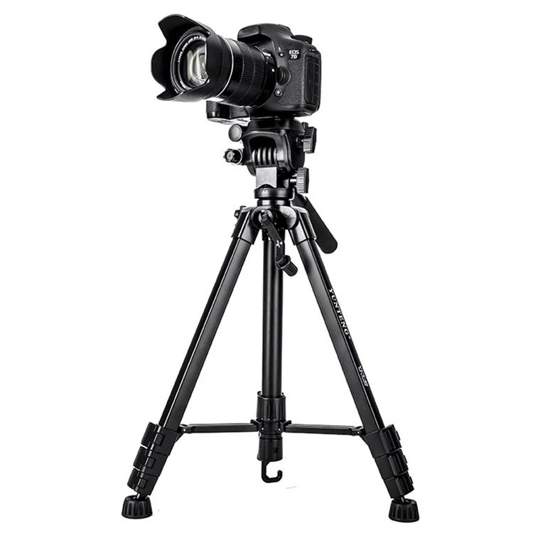 YUNTENG VCT-60 Self Portrait Live Streaming Retractable Tripod Stand for Smartphones / DSLR / Mirrorless Cameras