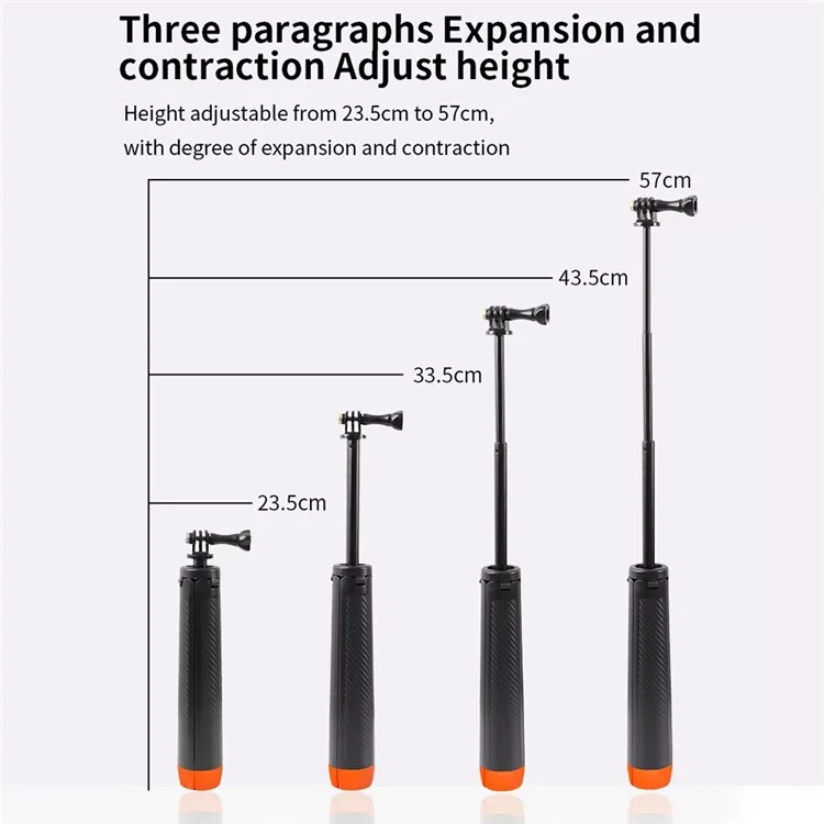 C063 Underwater Floating Selfie Stick Handheld Stabilizer Anti-Shake Tripod Snorkeling Pole for GoPro Action Camera