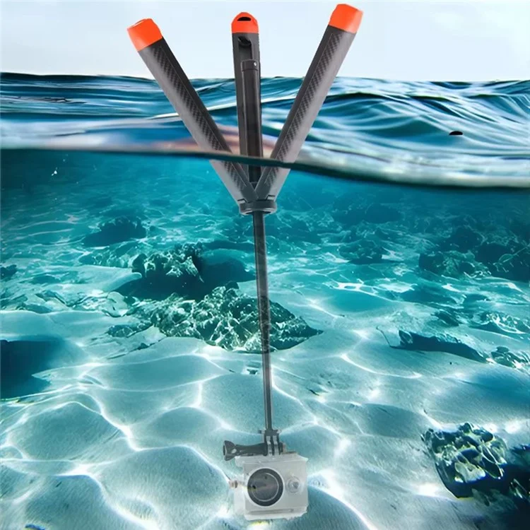 C063 Underwater Floating Selfie Stick Handheld Stabilizer Anti-Shake Tripod Snorkeling Pole for GoPro Action Camera