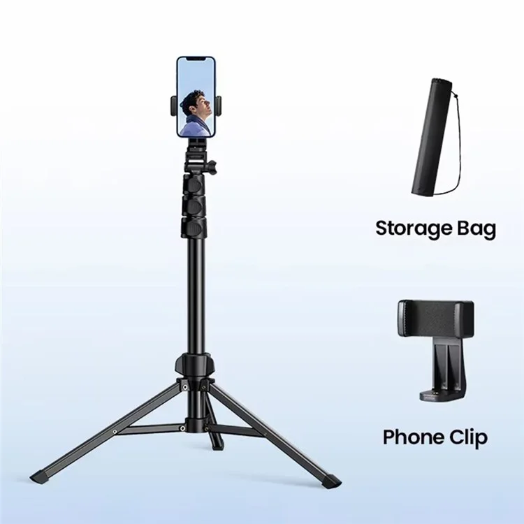 UGREEN 90235 Trípode Extensible de 1,71 m de Aleación de Aluminio Plegable para Gopro / Teléfono Móvil