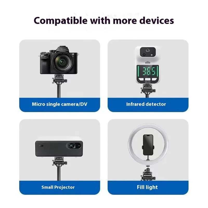 YUNTENG XC-90 Supporto per Selfie con Bluetooth per Smartphone, Staffa a 4 Gambe per Vlog e Streaming Live