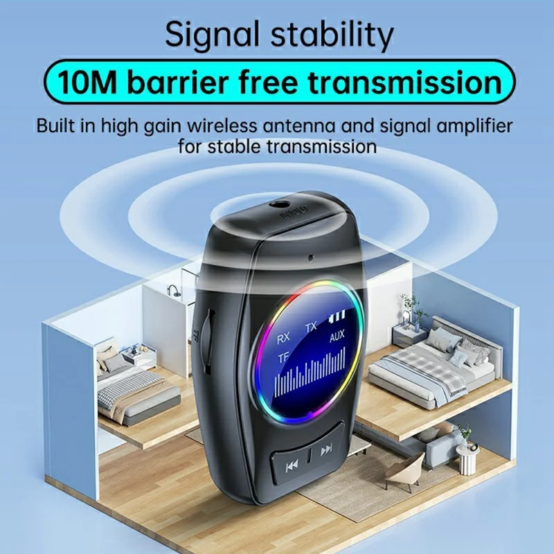 Bluetooth-compatible 5.4 Audio Receiver Transmitter 2 in 1 Adapter For Wireless Audio Streaming