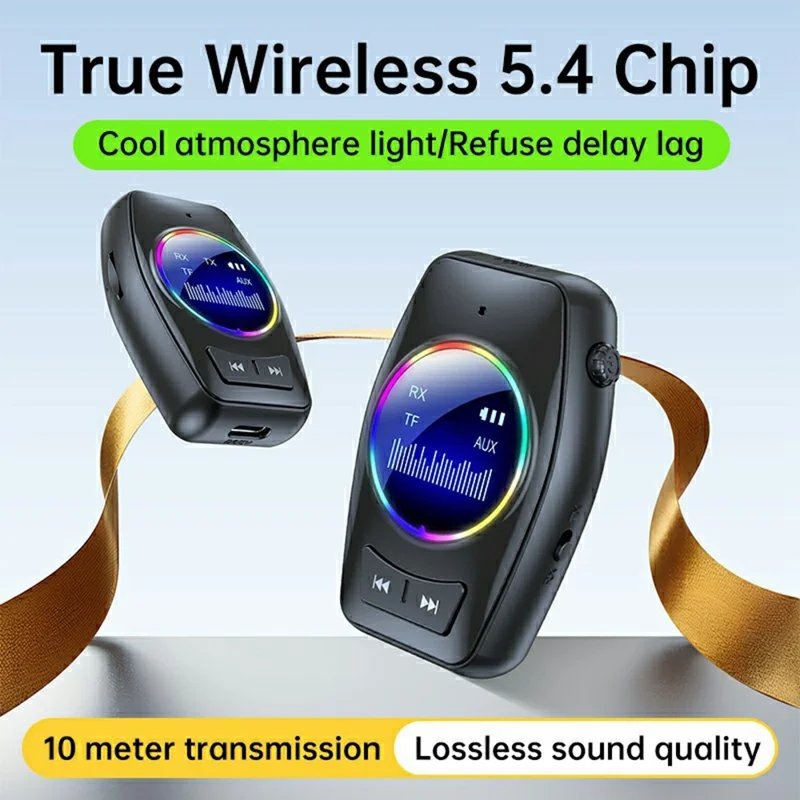 Bluetooth-compatible 5.4 Audio Receiver Transmitter 2 in 1 Adapter For Wireless Audio Streaming