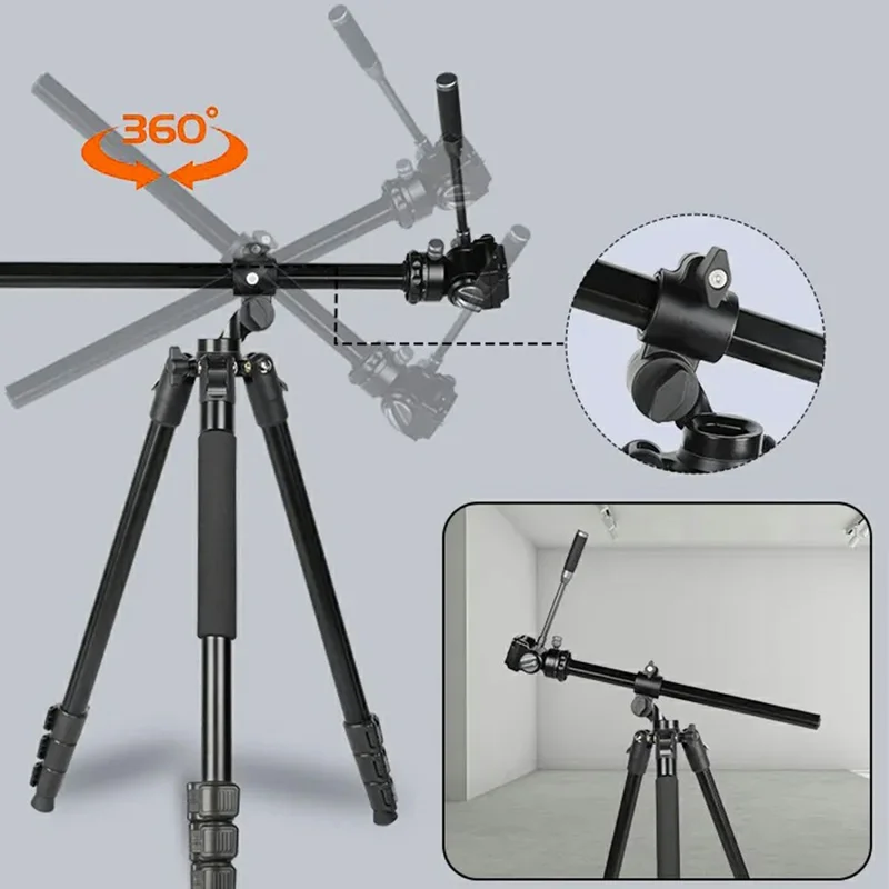JMARY KS355+HG60 DSLR ILDC Camera 2-in-1 Monopod Tripod 360 Degree Panoramic Ball Head Stand