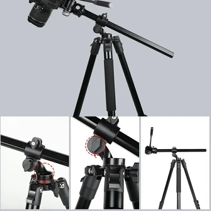 JMARY KS355+HG60 DSLR ILDC Camera 2-in-1 Monopod Tripod 360 Degree Panoramic Ball Head Stand