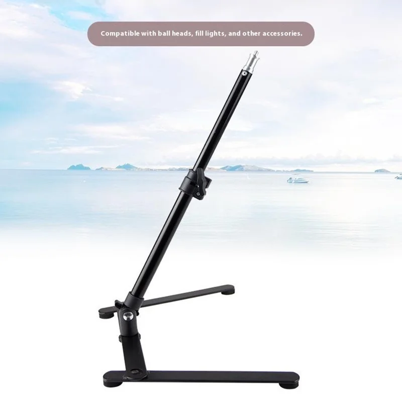 L-610 10 Inch Ring Light with Desktop Overhead Bracket for Cellphone USB Powered 3 Color Temperatures Fill Light
